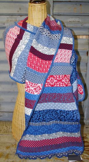 Schal Flora Ahoi von Invero, Baumwolle